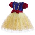 thumbnail image 2 of Girls Snow White Princess Dress Halloween Cosplay Costume with Accessories, 2 of 6