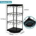 thumbnail image 5 of Sfugno 360 Rotating Earring Display Stands for Selling, Earring Rack Display Holder Stand,Jewelry Display for Vendors Selling Earring Cards,Black, 5 of 7