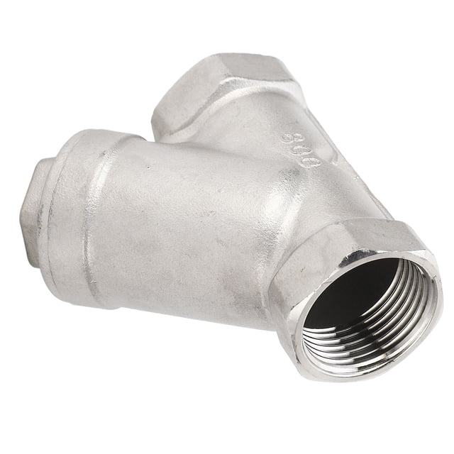 Y Shaped Strainer, 304 Stainless Steel Double Layer Mesh Structure Low Resistance Wide Application Y Strainer Washable For Pressure Reducing Valves