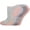 Grey w/ Rose, variant on Dickies Women's Dri-Tech Moisture Control No Show Socks, Sizes 6-9,White/w Rose