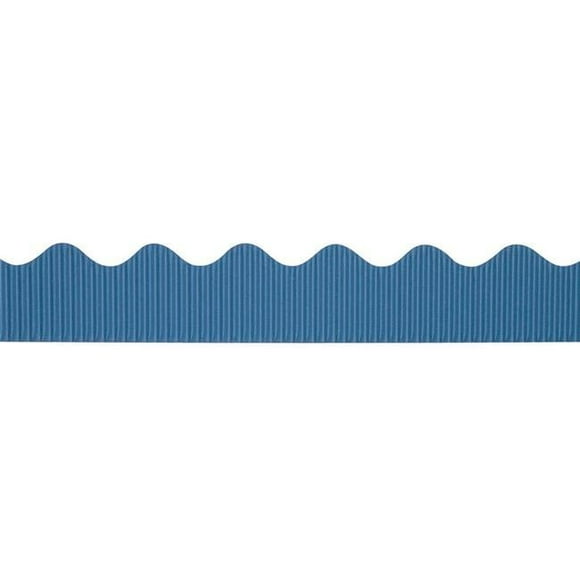Bordure Décorative Bordeaux 2.25 Po x 50 Pi, Bleu Riche - 6 Rouleaux