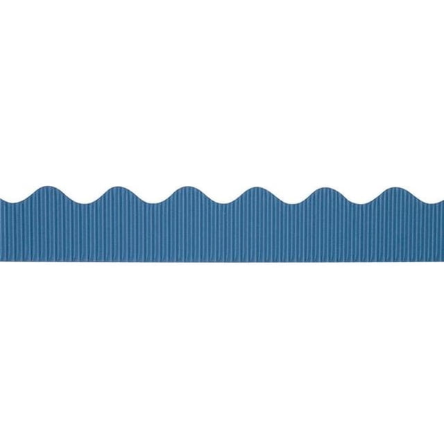 Bordure Décorative Bordeaux 2.25 Po x 50 Pi, Bleu Riche - 6 Rouleaux