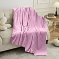 thumbnail image 4 of HengDidi Lightweight Cooling Fleece Blanket for Warm Weather Naps - Breathable Polyester Fabric Ideal for Hot Sleepers Summer Travel and Home Relaxation (70x100cm), 4 of 6