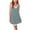 Blue, variant on SELONE Sleeveless Nightgowns for Women Plus Size V Neck Mini Nightshirts Comfy Solid Pajamas Dress Casual Homewear