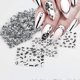 thumbnail image 4 of Flower Nail Art Stickers Decals 3D Self-Adhesive Black Flower Nail Decal Ice Crystal Flower Daisy Bow Tie Heart Nail Designs Nail Art Supplies Manicur, 4 of 4
