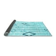 thumbnail image 2 of Ahgly Company Indoor Square Solid Light Blue Modern Area Rugs, 3' Square, 2 of 4