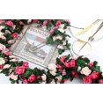 thumbnail image 2 of 5 Pack 41 Ft Fake Rose Vine Flowers Plants Artificial Flower Hanging Rose Ivy Home Hotel Office Wedding Party Garden Craft Art Dcor Pink Pink, 2 of 5