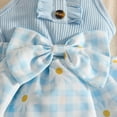 thumbnail image 3 of Duqingm Baby Girl Clothes 3 6 9 12 18 Months Newborn Ruffle Floral Onesie Romper Daisy Overalls Jumpsuit Summer Outfit(Sky Blue,12-18 Months), 3 of 6