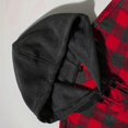 thumbnail image 4 of Boys Girls Flannel Shirt Classic Plaid Hoodie Shacket Long Sleeve Button Down Jacket Uniform Checked Coat 2026 Hooded Outwear, 4 of 7