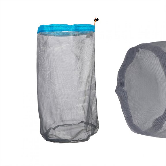 Bolsa de malla con cordón, bolsa de malla ultraligera con cordón, bolsa de malla para acampar, bolsa de malla confiable y duradera