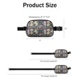thumbnail image 4 of Day Of the Dead Halloween Pattern Cute Fanny Packs for Women,Travel Waterproof Crossbody Fanny Bags Waist Purse for Women Anti Theft Adjustable Strap for Running Travel Cycling, 4 of 4