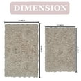 thumbnail image 6 of Home Weavers Modesto Bath Rug 100% Cotton Non-Slip Bathroom Rug Set Machine Washable Bathroom Rug-17"x24", Bath Rug- 21"x34", Linen Color 2 Piece Bath Rug set, 6 of 9