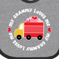thumbnail image 4 of Inktastic My Grammy Loves Me Valentine Truck Boys or Girls Baby Bib, 4 of 4