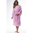 thumbnail image 2 of Womens Long Waffle Kimono Lightweight Cotton Robe, Hotel Spa Bathrobe for Women  - Adult - Unisex - Pink - One Size, 2 of 11