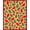 Red, Pattern 2, variant on ODIKA 4'x6' Machine Washable Non-Slip Area Rug, Winter Wonderland Yuletide Greeting High Traffic Rug, Red, 609040