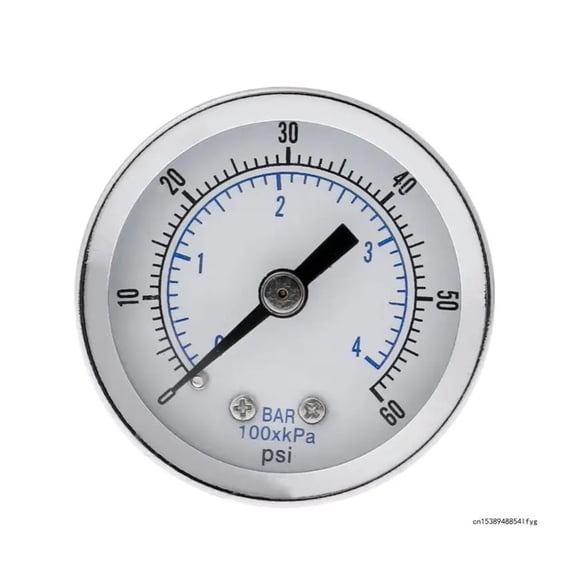 1.5" Vacuum Pressure Gauge Clear Dial0-60 1/8" NPT Compressor Bottom Connection Monitor Air Water Gas Pressure Gauge ,Corrosion Resistance