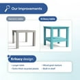 thumbnail image 4 of Krikacy Adirondack End Table Set of 2, Double-Tiered HIPS All-Weather End Table for Porch Deck,Teal, 4 of 7