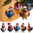 thumbnail image 4 of Christmas Decoration Clearance! Christmas Tree Decoration Christmas Delicate Rooster Hanging Pendant Cute Rooster Car Pendant Beautiful Christmas Tree Ornament, 4 of 6