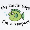 thumbnail image 2 of CafePress - My Uncle Says I'm A Keeper Baby Creeper - Baby Light Bodysuit, Size Newborn - 24 Months, 2 of 4