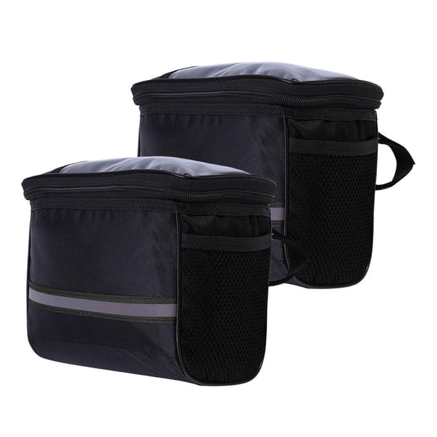 Paquete de 2 bolsas para manillar de , bolsa de almacenamiento frontal, al , viajes, impermeable