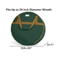 thumbnail image 2 of Covermates Keepsakes Christmas Wreath Storage Bag - Heavy Duty Polyester - Interior Pouch - Dual Zipper Pulls - Holiday Storage, Green, 2 of 9
