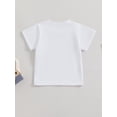 thumbnail image 4 of Coduop Toddler Boys Short Sleeve T-shirt,Round Neck Letters Print Casual Summer Tees Tops, 4 of 9