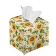 thumbnail image 6 of ZUXONGSY Sunflower Square Tissue Box Cover Butterfly 2 Pack PU Leather Tissue Box Cover Customized Printed Tissue Cover Replacement Tissue Box Holder for Women Gifts for Women Friends, 6 of 7