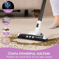 thumbnail image 3 of MOOSOO Stick Vacuum Cleaner, 6-in-1 Lightweight Cordless Vacuum for Hard Floor Carpet Pet Hair, L12 Black, 3 of 9