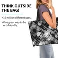 thumbnail image 2 of Sigee Seamless Pattern With Skulls for Large Capacity Shopping Bag with Inner Pocket, Women's Shoulder Bag Handbag, 2 of 8