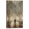 thumbnail image 2 of Designart 'Couple Walking in Night Lights ' Landscape Photography Canvas Print, 2 of 3