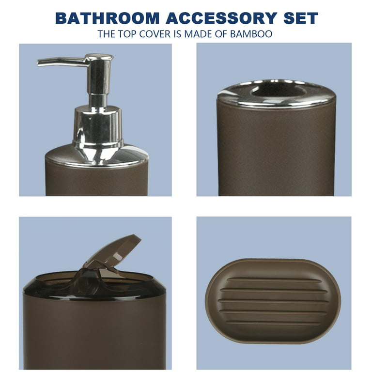Premium 5 Pcs Matte Black Bathroom Accessories Set Complete. Black Bathroom  Decor Sets. Matte Black Bathroom Accessory Set Black. Black Bathroom Set