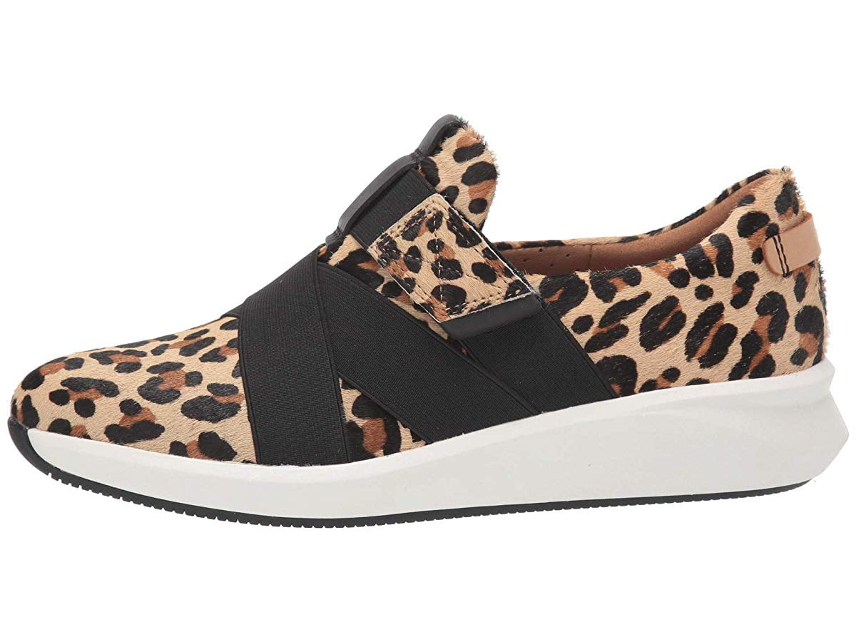 clarks un rio strap leopard