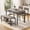 Grey-bench, variant on Asofer Dining Table Set for 4, Kitchen Table Set with 2 Benches, Small Dinette Set for Apartment, Gray