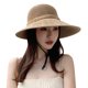 thumbnail image 1 of Sombrero Cloche para el sol transpirable: sombrero de verano a la moda con perlas falsas, gorra de playa, sombrero de ala ancha, 1 of 5
