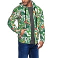 thumbnail image 3 of Zip Up Hoodies for Men - Cactus blooming green Long Sleeve Comfrt Men'S Fashion Hoodies & Sweatshirts, Jackets for Men Hoodies Pullover Clothing Clothes with Pouch, 3 of 5