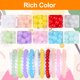 thumbnail image 4 of 200 cuentas de vidrio redondas para hacer pulseras de joyería, 10 colores, 8 mm, cuentas de jade imitativas, cuentas de vidrio craquelado, cuentas de piedras preciosas de cristal para hacer pulseras,, 4 of 6