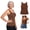 Brown, variant on Maggies Tanks Built In Bra For Women Sleeveless Wide Strap Camisole, Padded Seamless Shaping Camisole Soft Smoothing Oversized Cami Shelf Bra Loose Fit Plus Size Tanktops