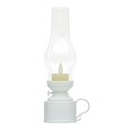 thumbnail image 2 of Luces de velas sin llama retro Lámpara de mesa con pilas realistas Lámpara de velas eléctricas para la decoración de la mesa del partido de la iglesia blanco un Macarena Vela sin llama, 2 of 5
