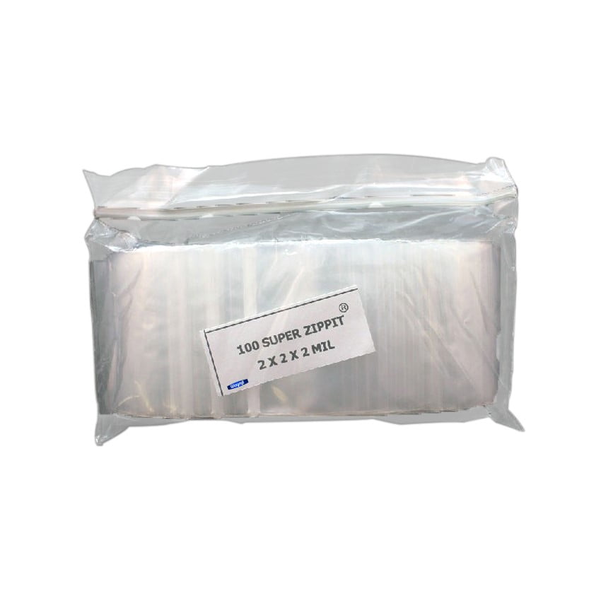 100 2x2 small square zip lock bags 2mil poly plastic bag reclosable 2x2 clear baggies 