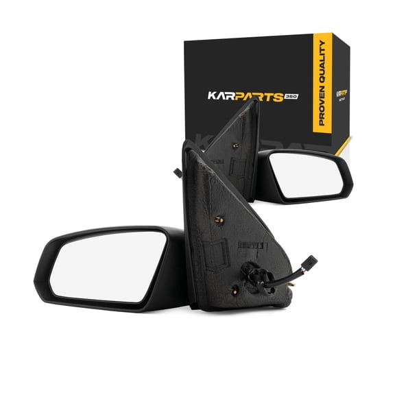 For 2003 2004 2005 2006 2007 Saturn Ion Door Mirror Pair Driver and Passenger Side Textured Power Non-Heated Sedan | GM1320267