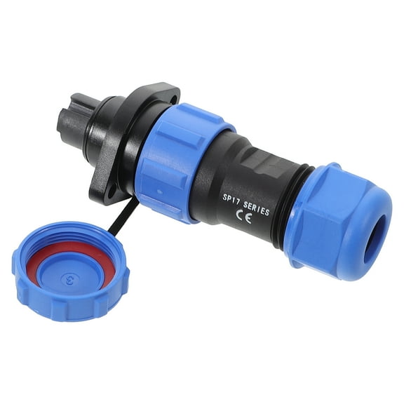 Durable Blue Metal Plastic Connector with Waterproof Performance for Home Use 2 Pin
