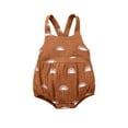thumbnail image 1 of Qiylii Newborn Baby’s Romper, Sun Printed Button Sleeveless Suspender Bodysuit, 1 of 9