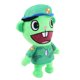thumbnail image 2 of Muñeco de peluche oso de fresa Happy Tree Friends Flippy Fliqpy Verde militar, 2 of 4