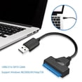 thumbnail image 3 of Adaptador Convertidor Cgtredaw 3pcs USB 2.0 A SATA 22pin para 2.5in HDD SSD Duro, 3 of 6
