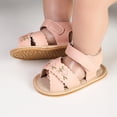 thumbnail image 2 of Zanarzt Chaussures d'Été pour Bébé Fille, Sandales à Brides pour Tout-Petit, à Enfiler, Ajourées, Bout Ouvert, Semelles Souples, Chaussures de Marche, Sandales Rouges, 6-9 Mois, 2 of 5