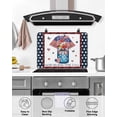 thumbnail image 5 of nqOlkjepod Large Induction Cooktop Protector Mat 36"x21", Blue Red 4th of July Stove Top Covers for Electric Stove, Independence Day Star Love Heart Stove Burner Cover Mats, Glass Top Stove Cover, 5 of 8