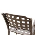 thumbnail image 5 of Oakland Living Corporation Modern Outdoor Mesh Cast Aluminum Patio Dining Chair Black, 5 of 5