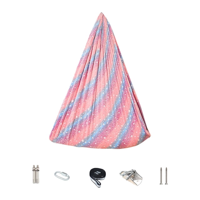 Kit de accesorios para columpio para hamaca de Yoga, ejercicios de inversión, Kit de iniciación de Yoga colgante para Arcoíris