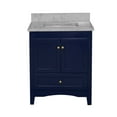 thumbnail image 3 of Abbey 30" Bathroom Vanity with Royal Blue Cabinet and Carrara Marble Top, 3 of 6