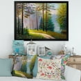 thumbnail image 3 of Designart 'Subtle Sunset Light Through The Trees II' Lake House Framed Art Print, 3 of 4